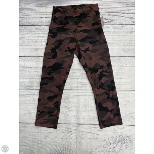 Athletic Leggings By Lululemon In Camouflage Print, Size: 6