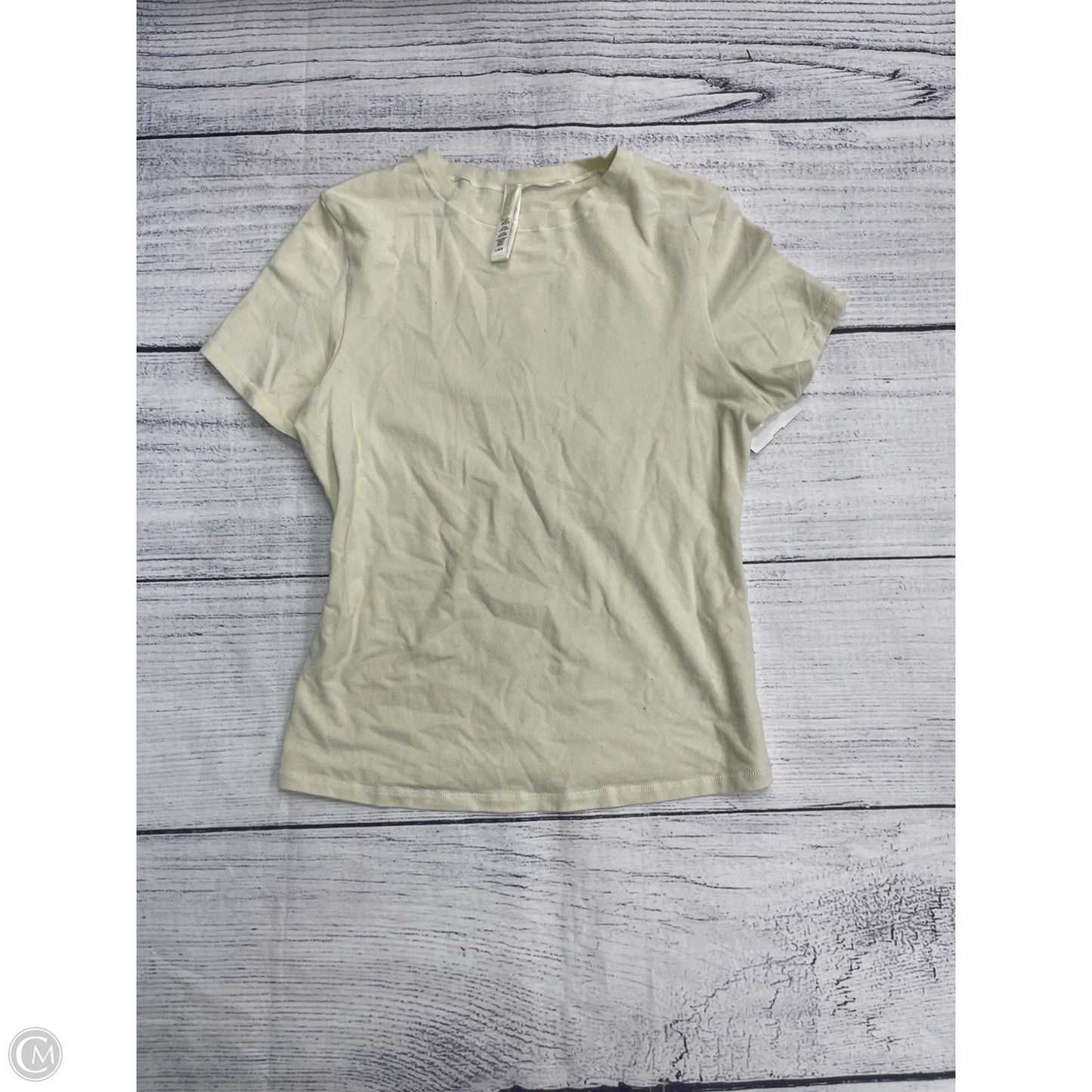 Top Short Sleeve Basic By Skims In Cream, Size: L