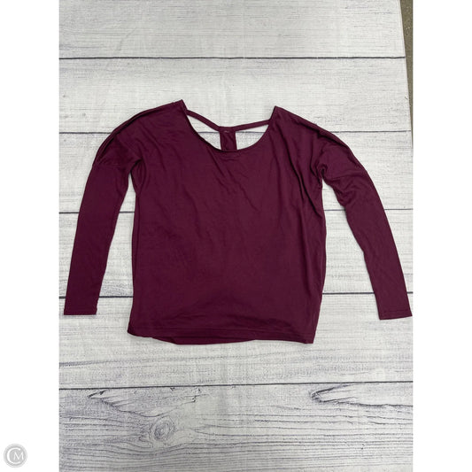 Athletic Top Long Sleeve Crewneck By Alo In Purple, Size: S