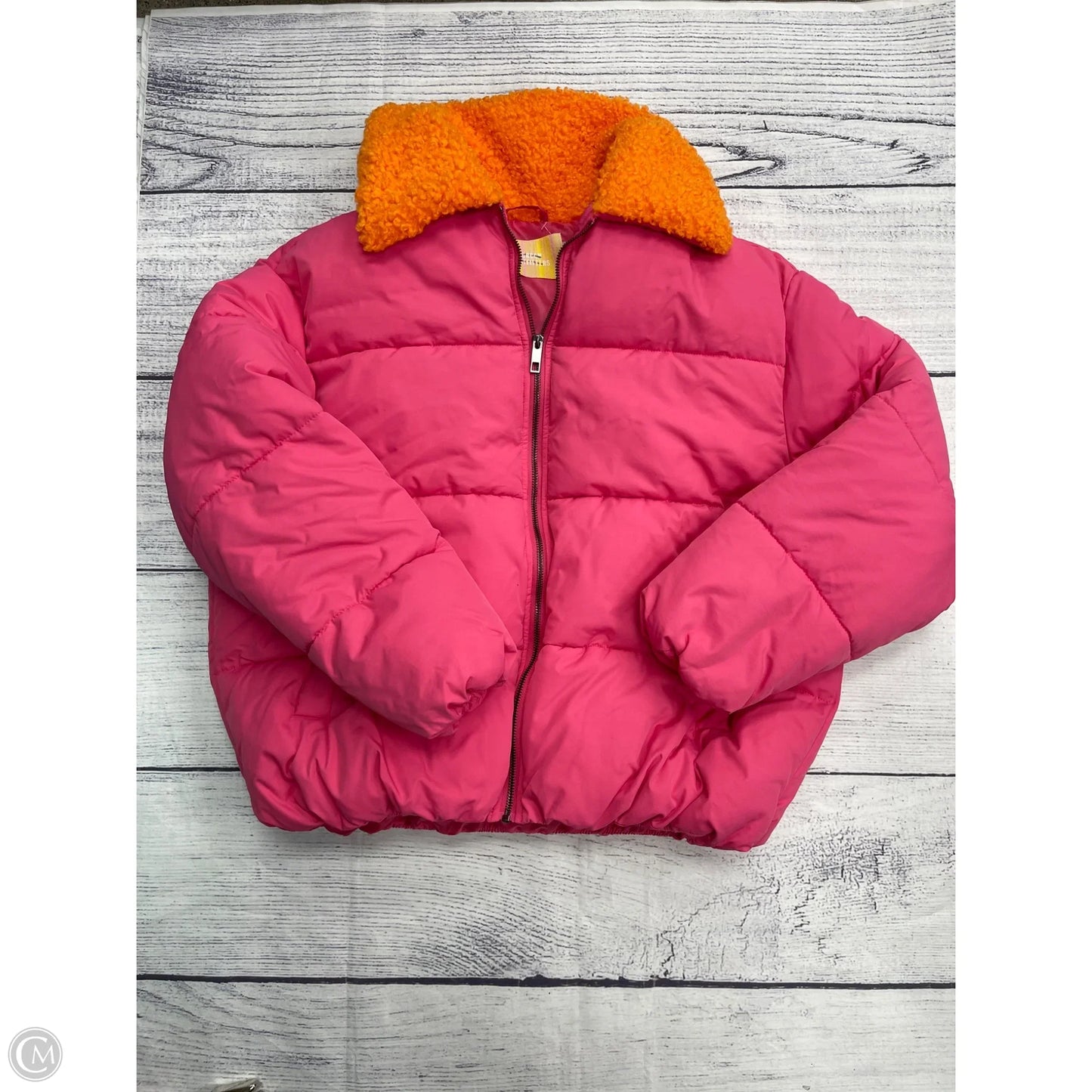 Coat Puffer & Quilted By Urban Outfitters In Pink, Size: S