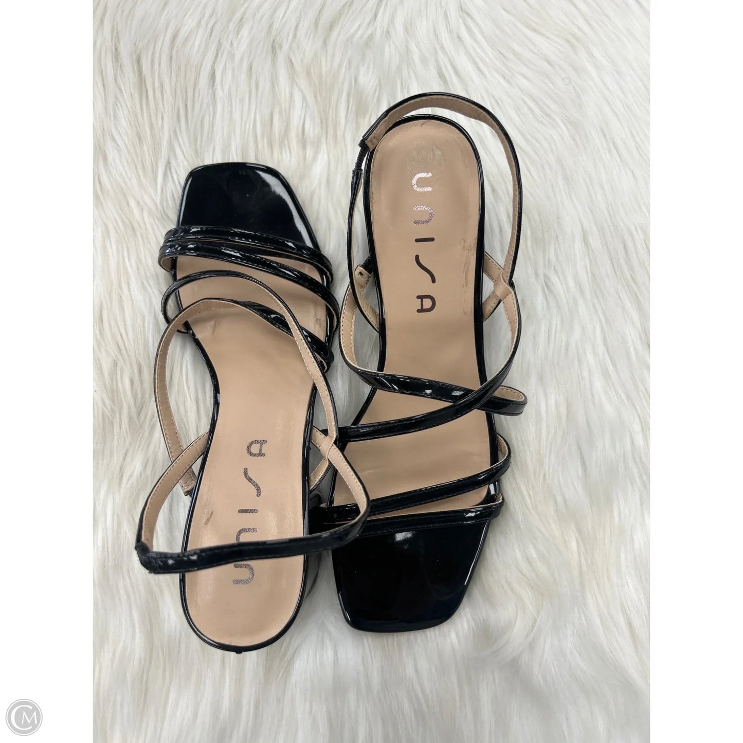 Sandals Heels Block By Unisa In Black, Size: 9