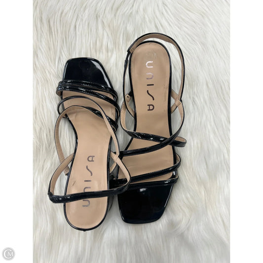 Sandals Heels Block By Unisa In Black, Size: 9