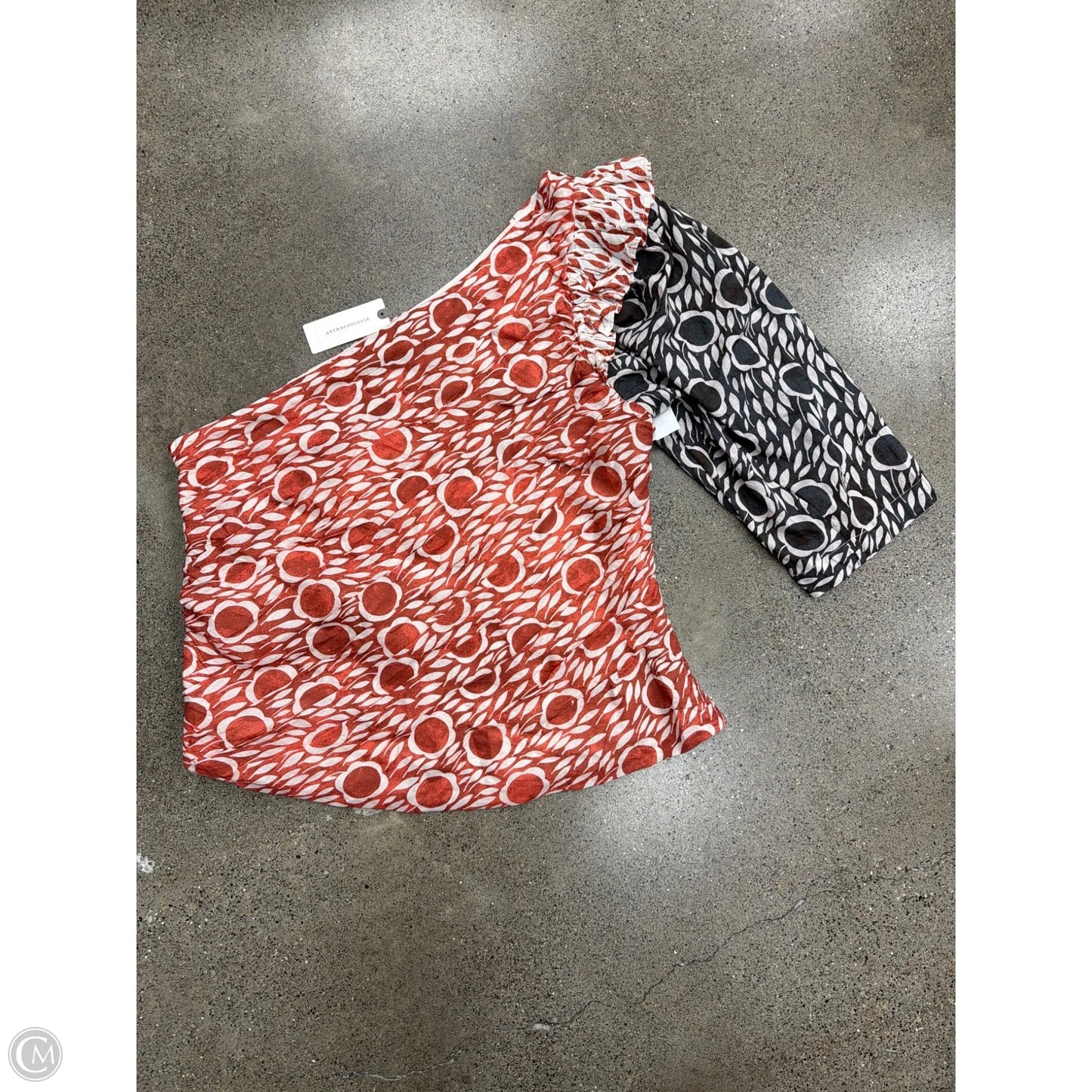Top 3/4 Sleeve By Anthropologie In Orange, Size: 12