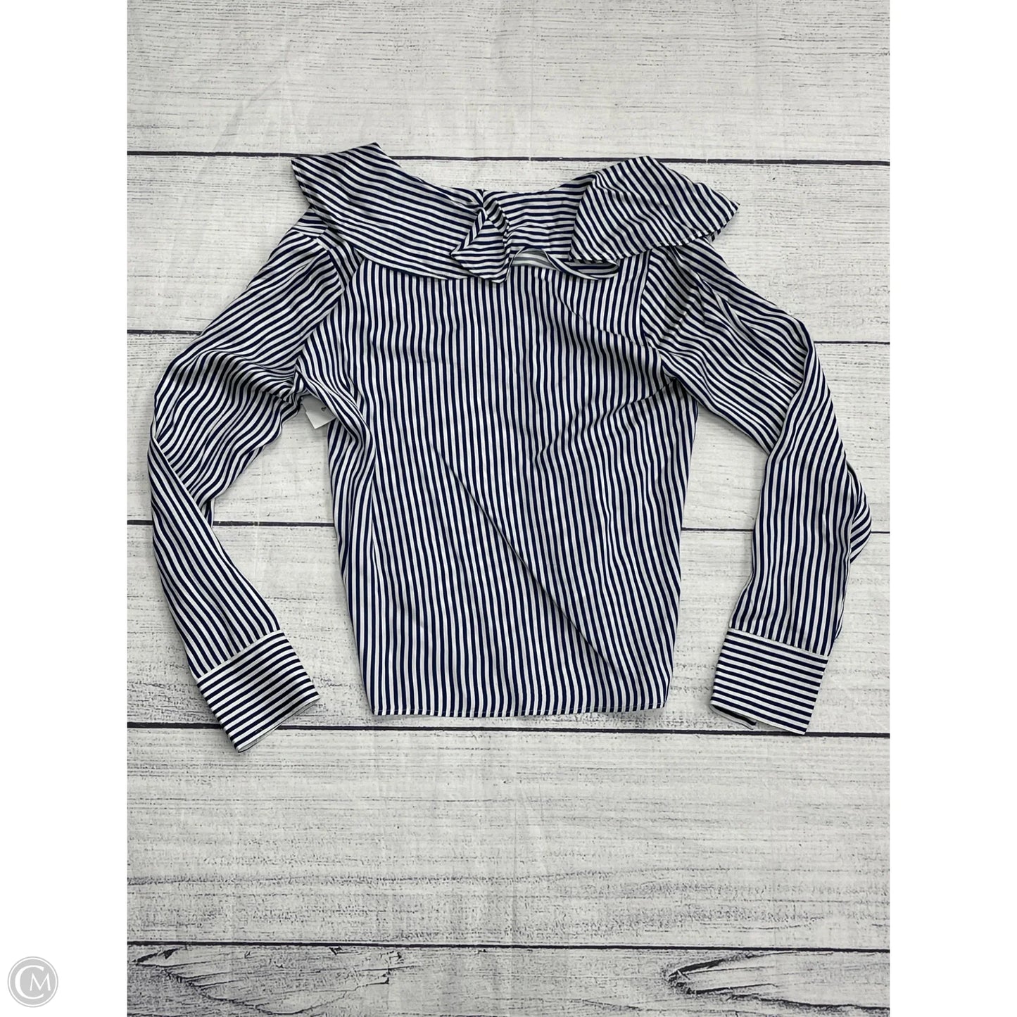 Top Long Sleeve By J. Crew In Striped Pattern, Size: Xs