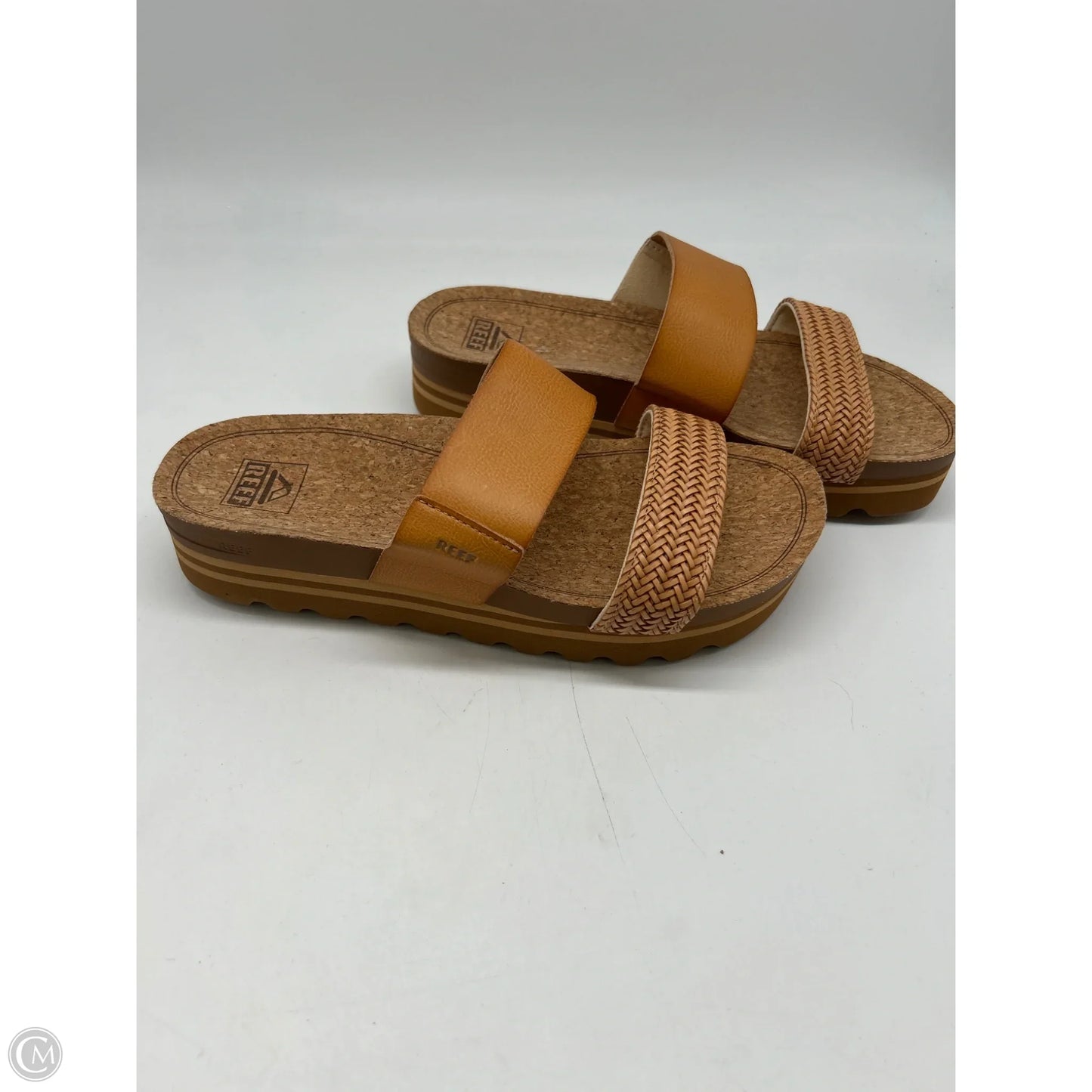 Sandals Heels Platform By Reef In Tan, Size: 9