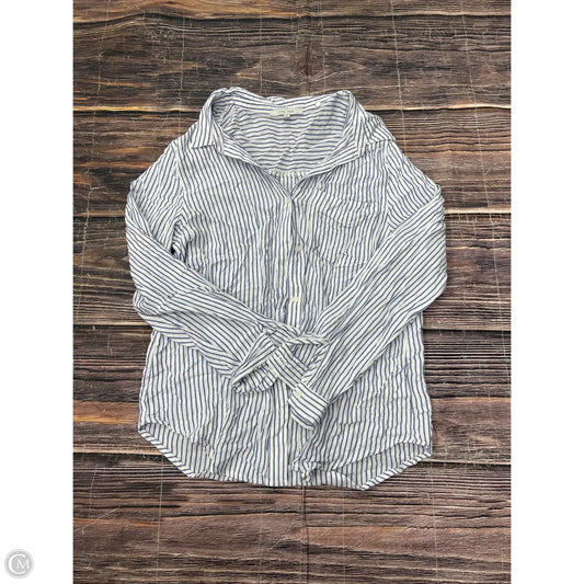 Top Long Sleeve By Love Tree In Striped Pattern, Size: M