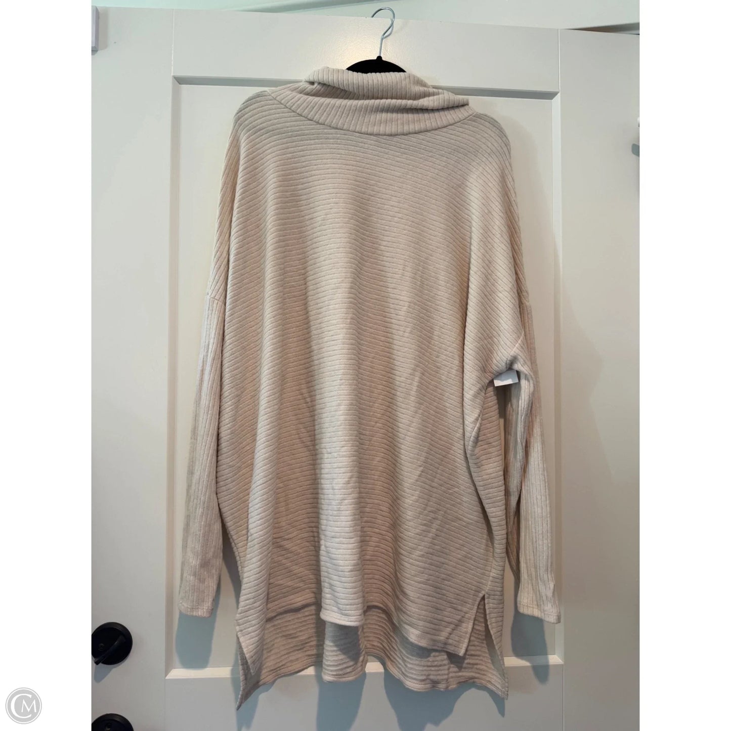 Top Long Sleeve By Time And Tru In Cream, Size: 2x