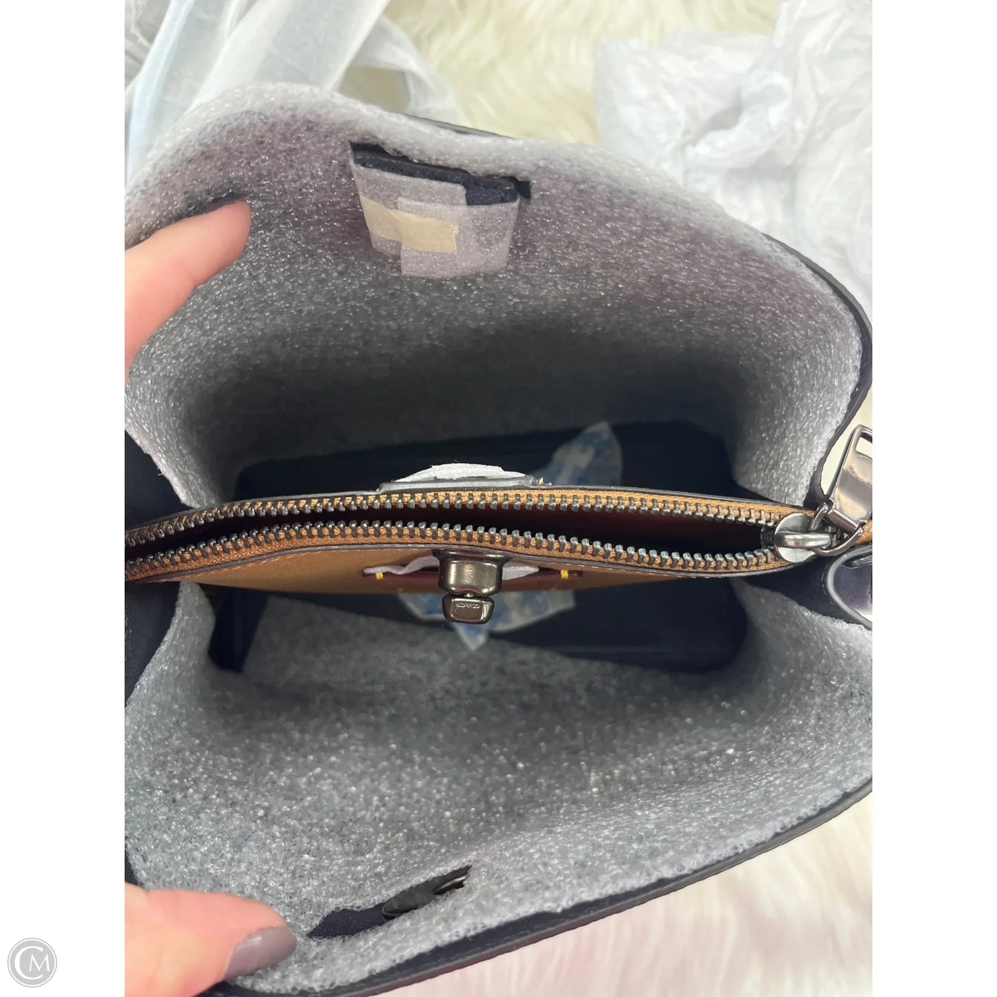 Crossbody Designer By Coach, Size: Medium