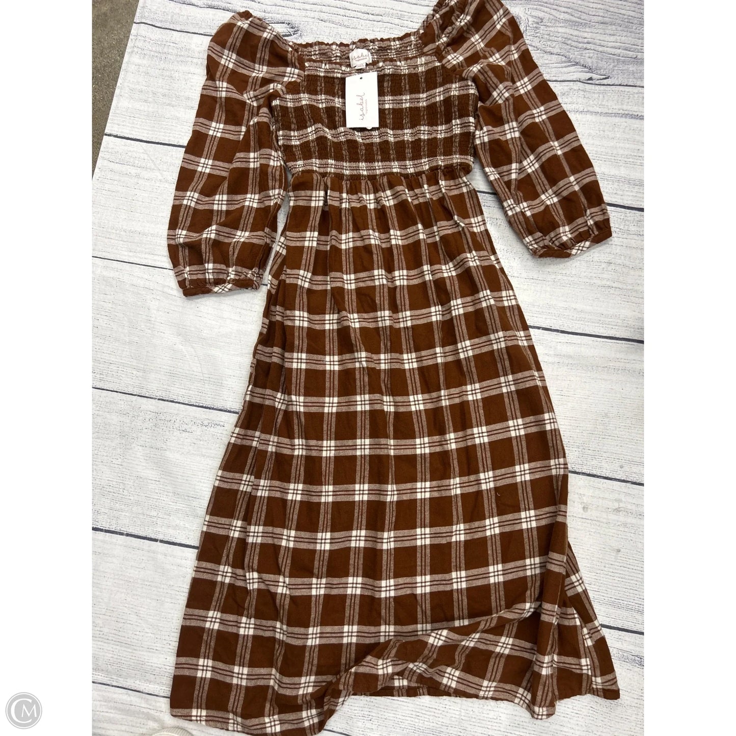 Dress Casual Maxi By Ingrid & Isabel In Brown, Size: Xs