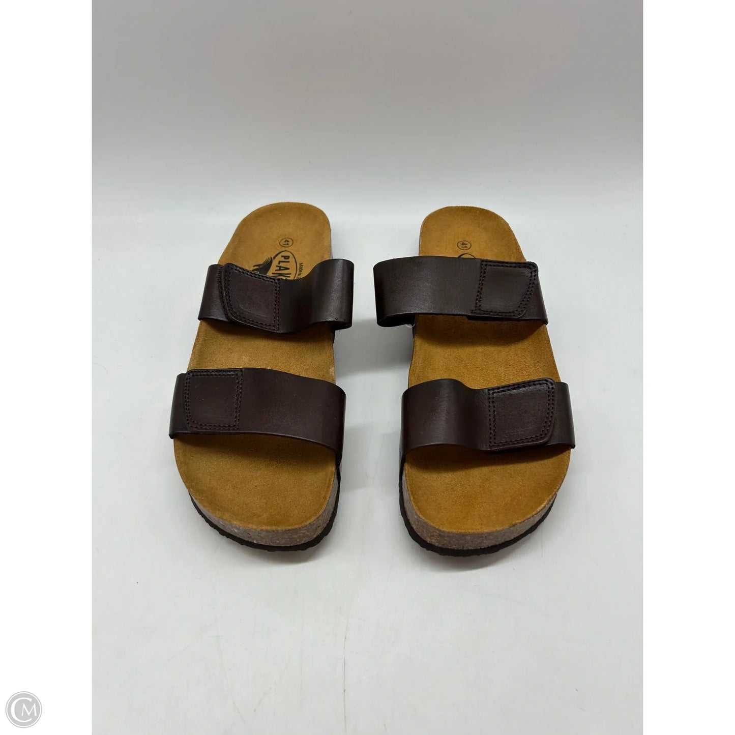 Sandals Flats By Clothes Mentor In Brown, Size: 10