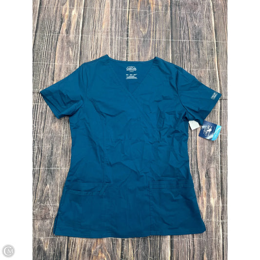 Top Short Sleeve By Cherokee In Blue, Size: M