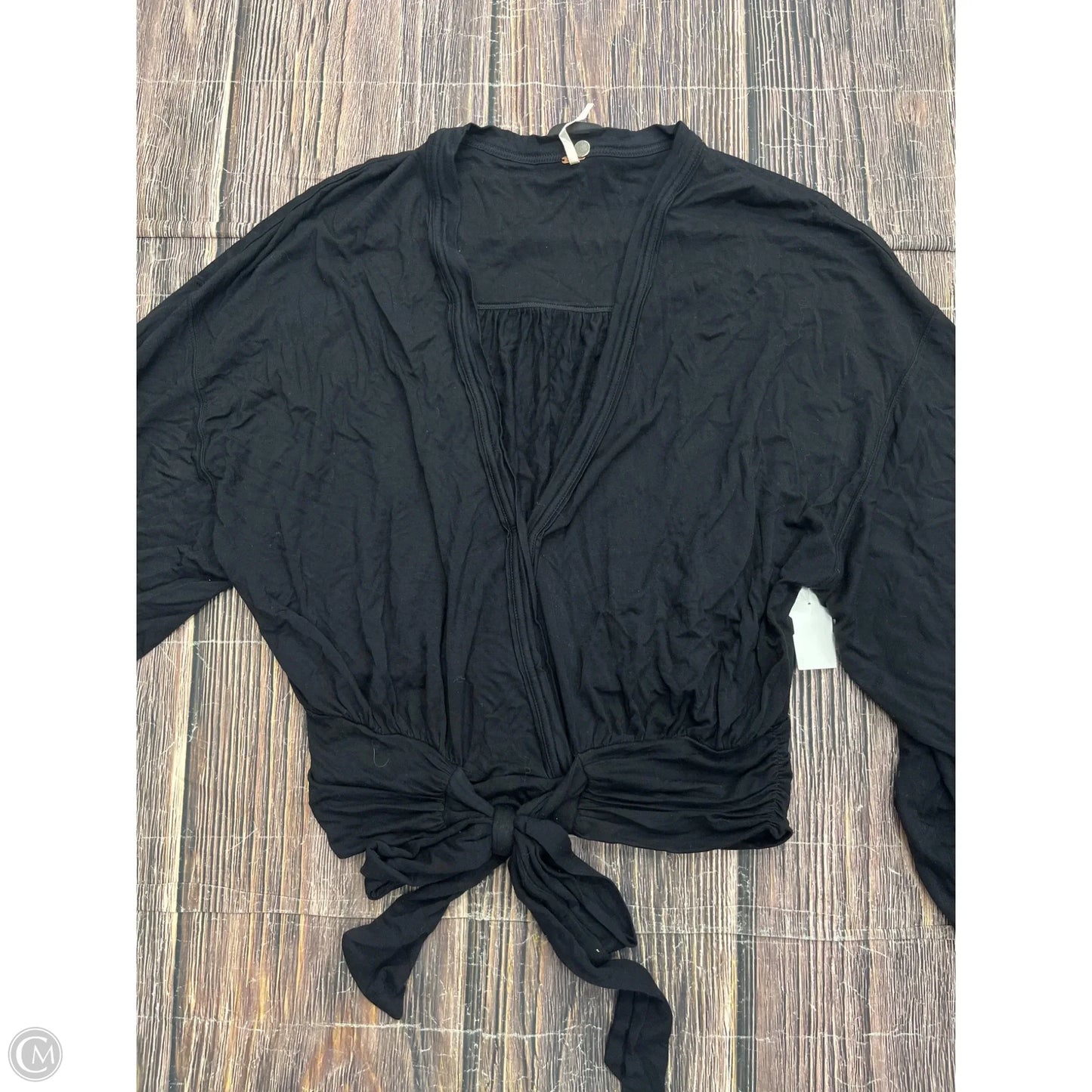 Top Long Sleeve By Free People In Black, Size: S