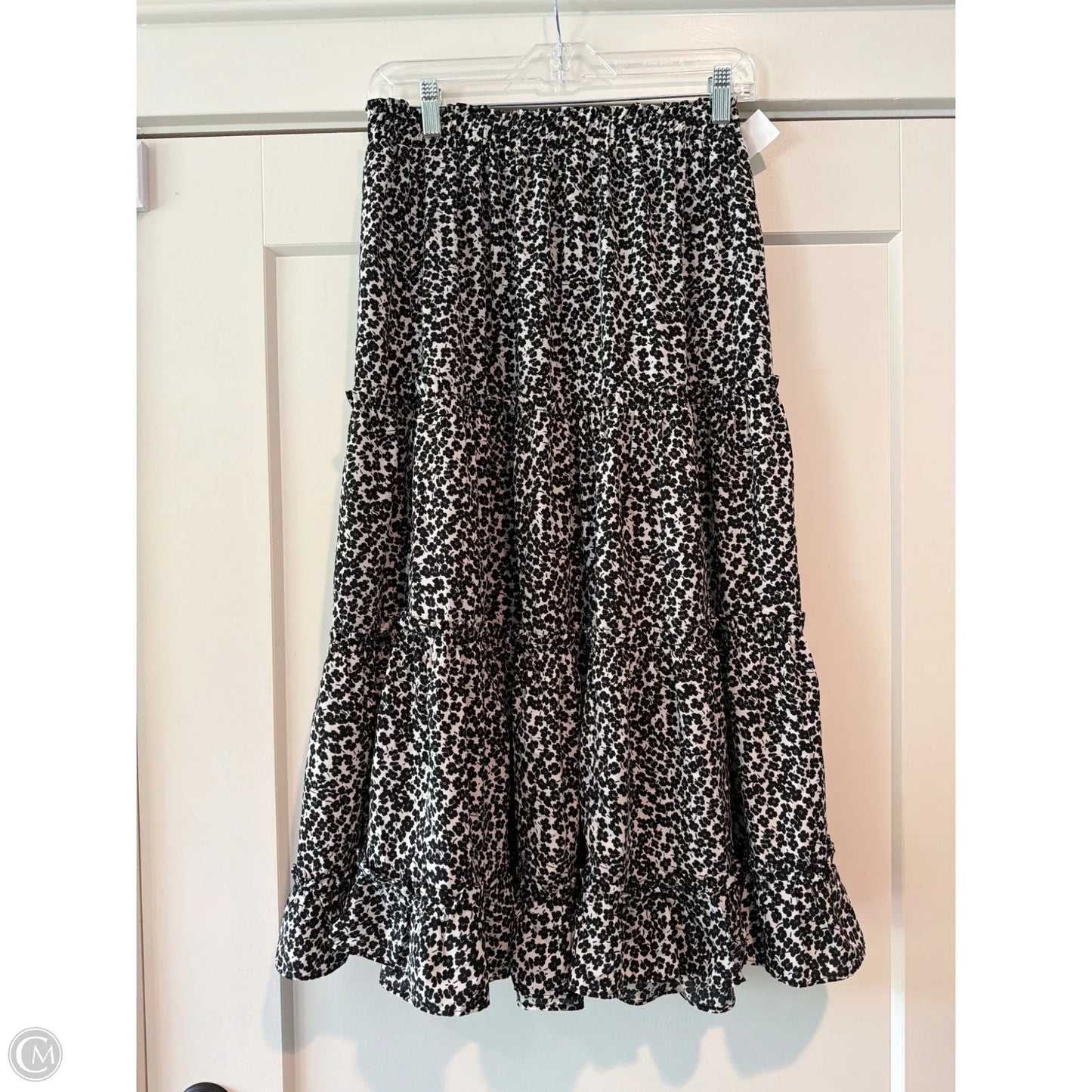 Skirt Maxi By Betseys Boutique Shop In Black & White, Size: L