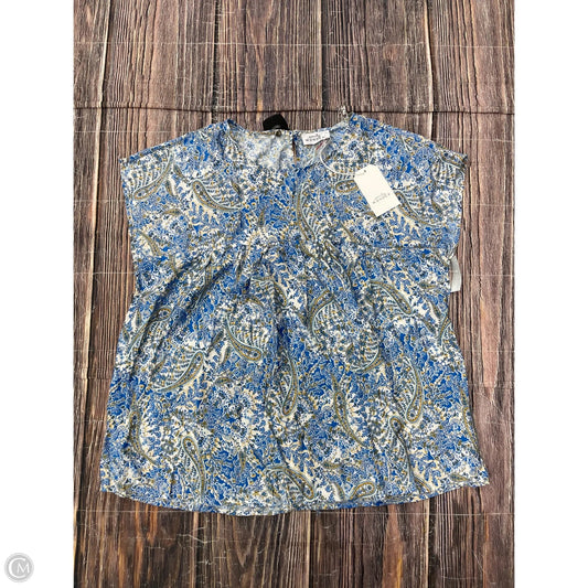 Top Short Sleeve By Emily Wonder In Blue, Size: M