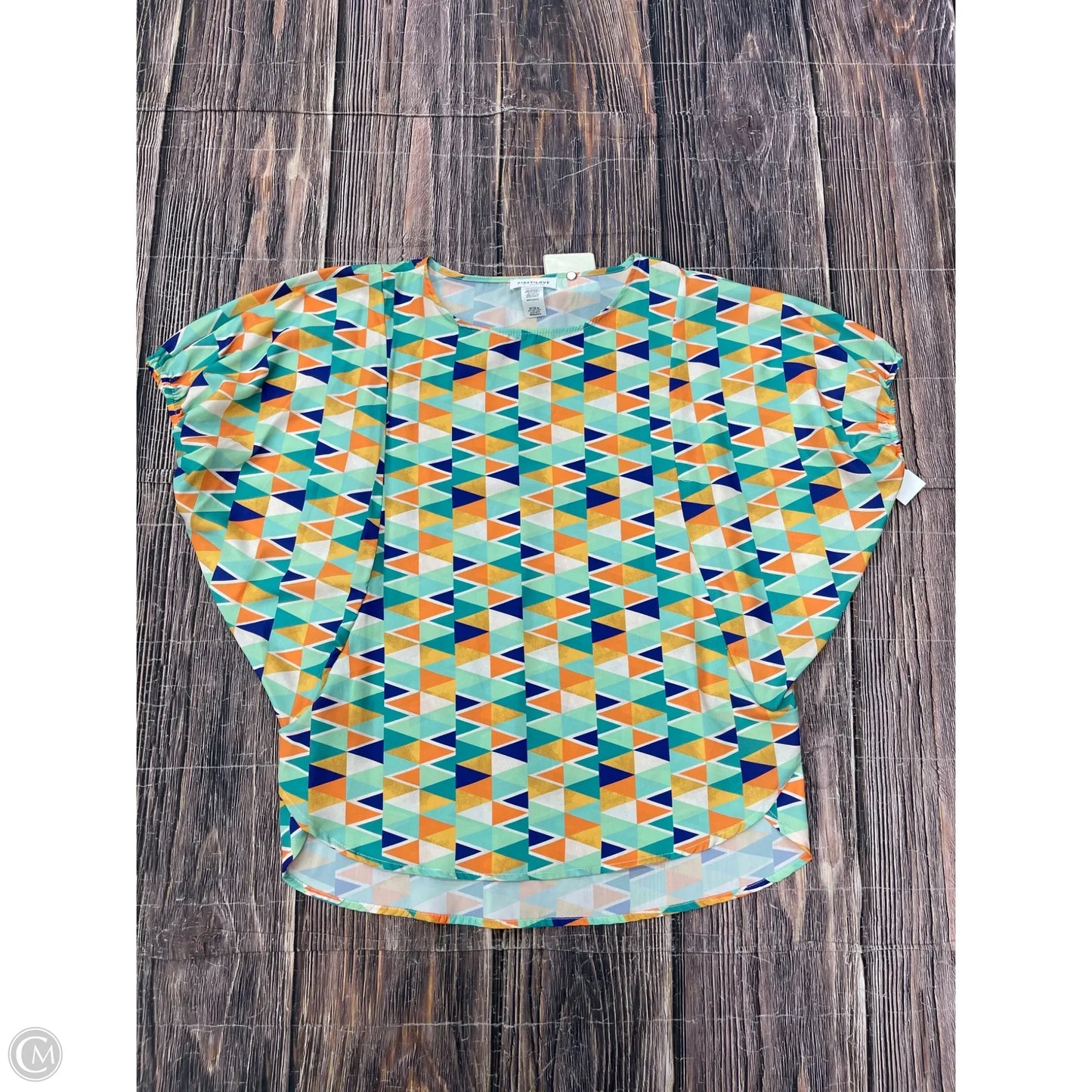 Top Short Sleeve By First Love In Green, Size: M