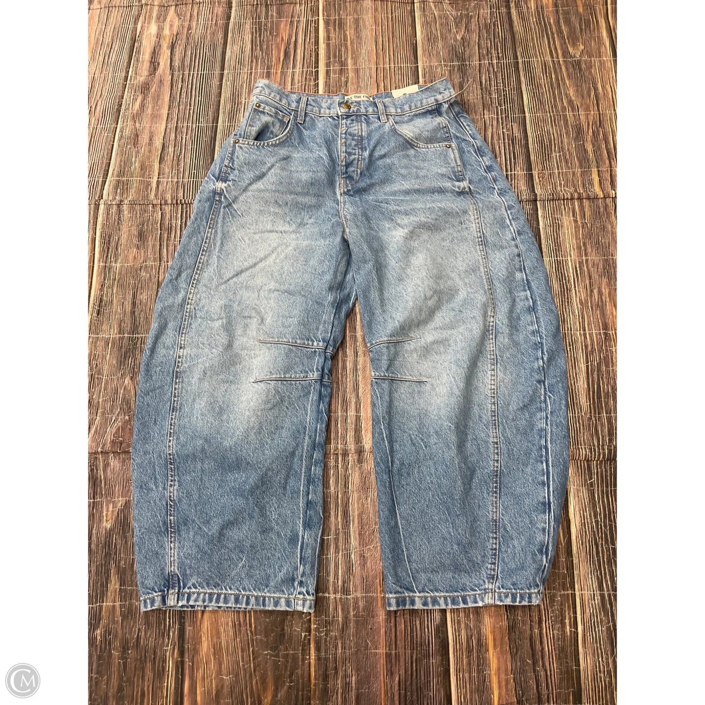 Jeans Wide Leg By We The Free In Blue Denim, Size: 6