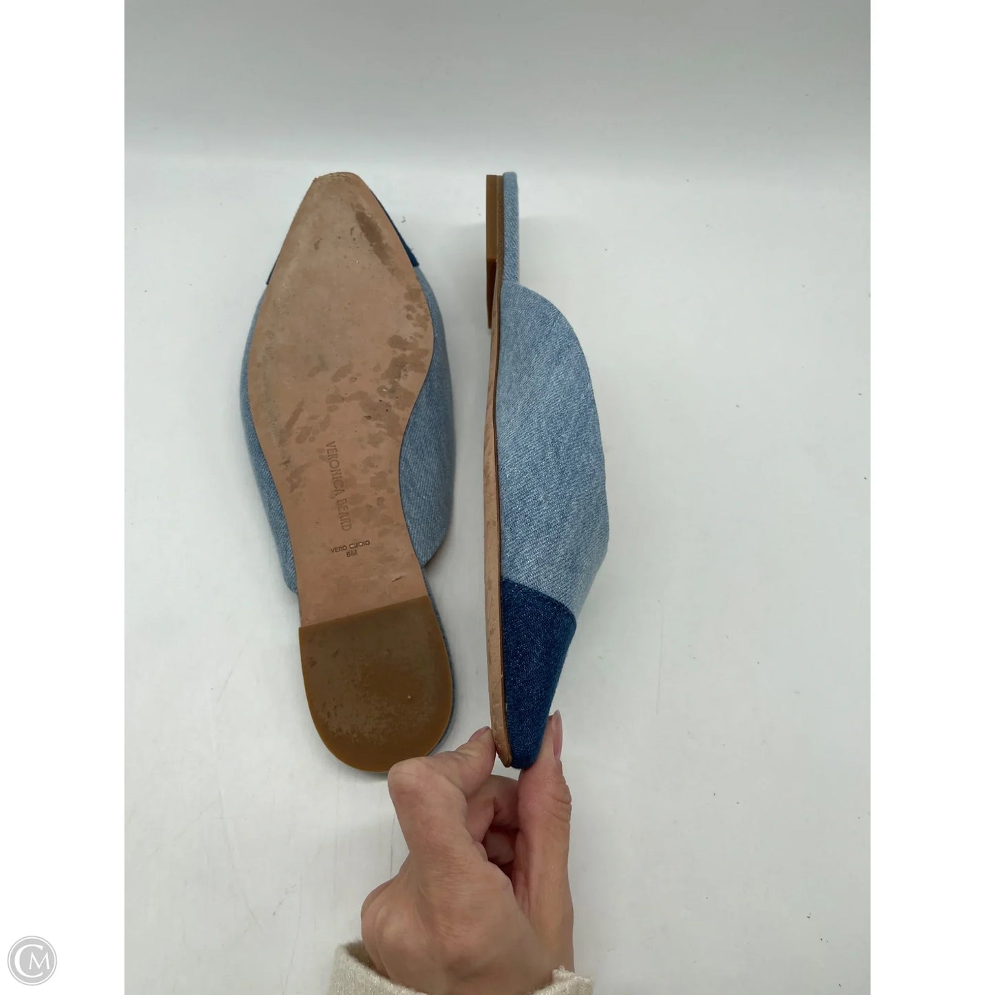 Shoes Flats By Veronica Beard In Blue, Size: 8
