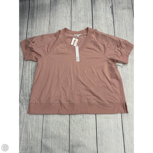 Top Short Sleeve By Jane And Delancey In Pink, Size: 2x