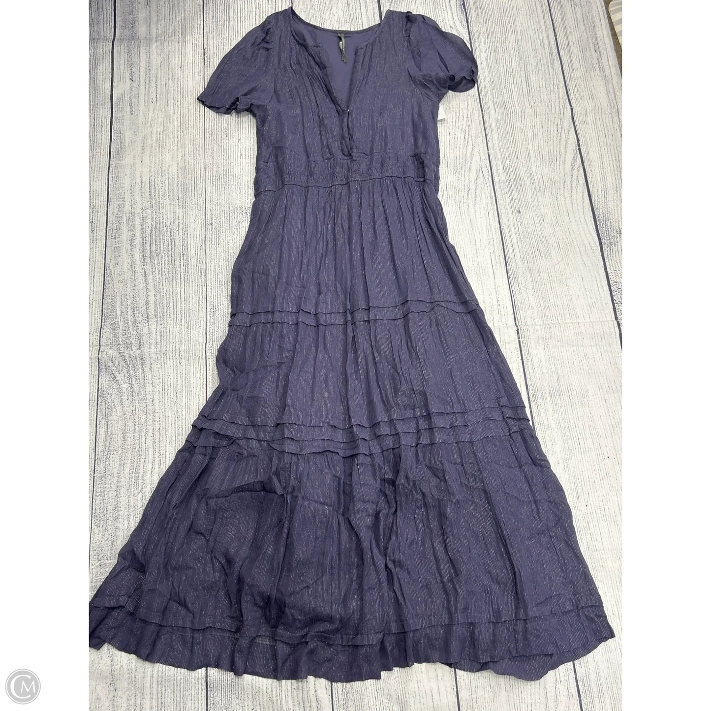 Dress Casual Maxi By Anthropologie In Blue, Size: L