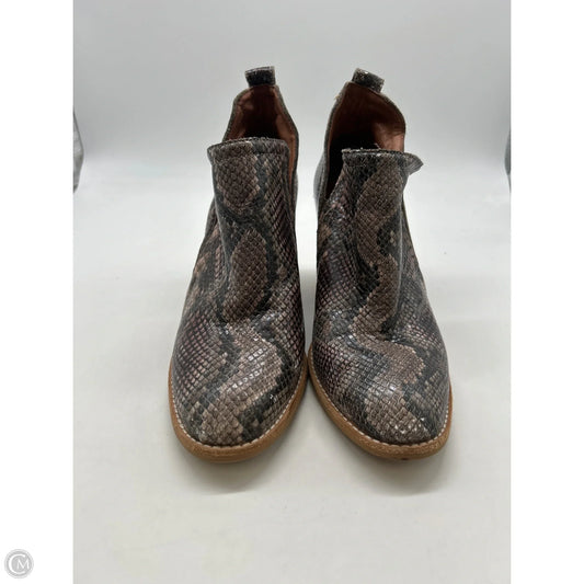 Boots Ankle Heels By Jeffrey Campbell In Snakeskin Print, Size: 8.5