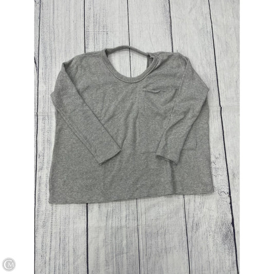 Sweatshirt Crewneck By Free People In Grey, Size: Xs