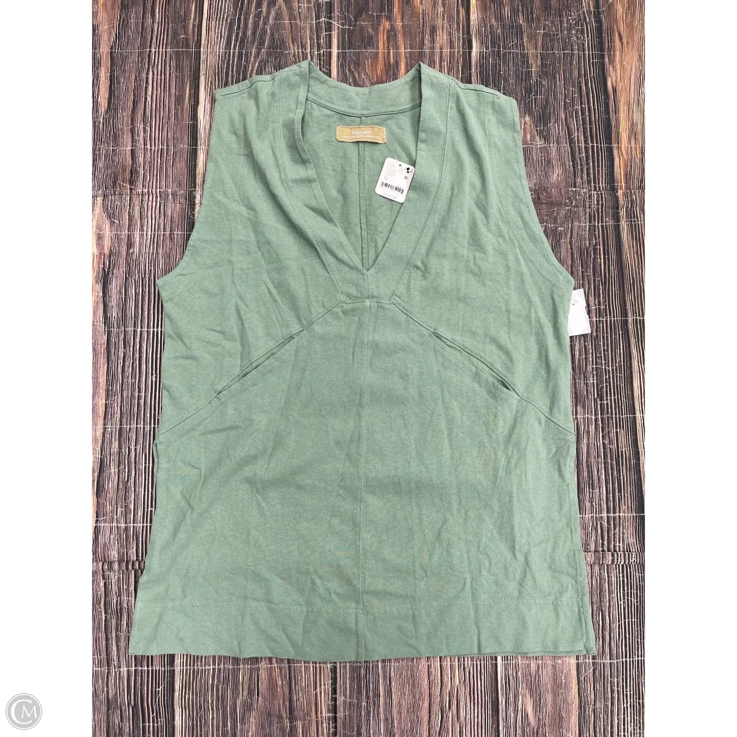 Tunic Sleeveless By Free People In Green, Size: Xs