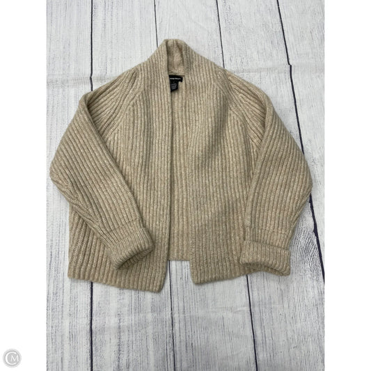 Sweater Cardigan By Fifteen Twenty In Tan, Size: M