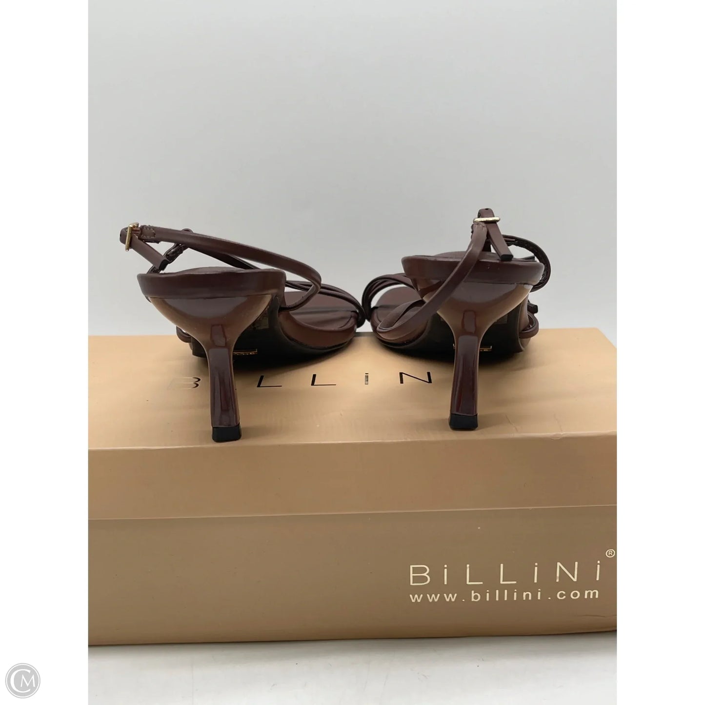 Sandals Heels Kitten By Clothes Mentor In Brown, Size: 6
