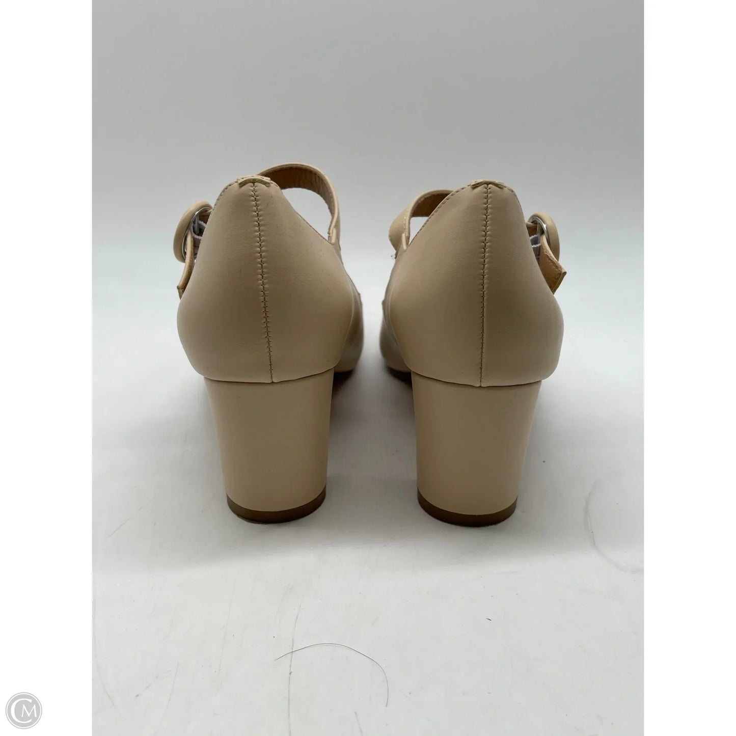 Shoes Heels Block By Clothes Mentor In Tan, Size: 8.5