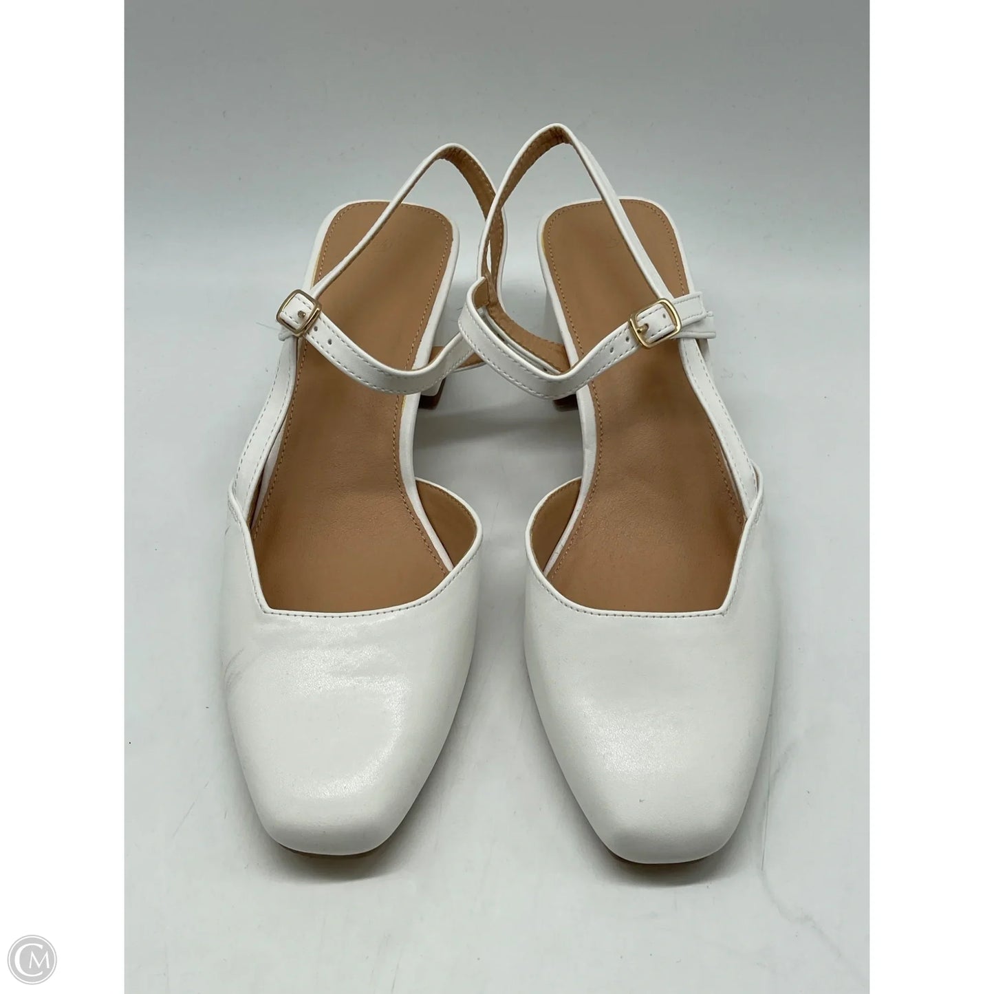 Shoes Heels Block By Clothes Mentor In White, Size: 8.5