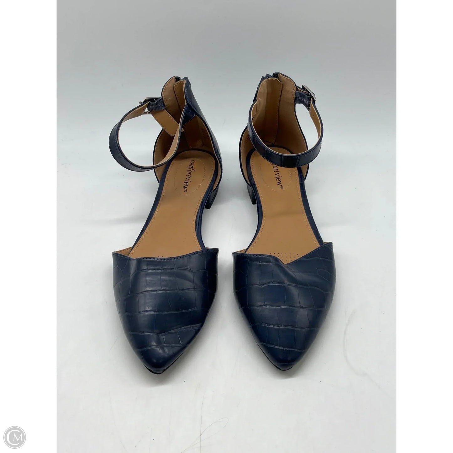 Shoes Flats By Comfortview In Blue, Size: 8.5