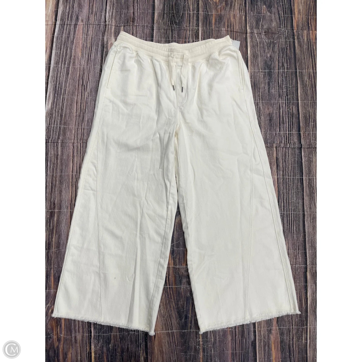 Pants Wide Leg By Aerie In Cream, Size: Xl