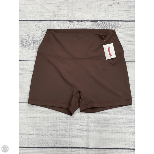Athletic Shorts By Yogalicious In Brown, Size: Xl