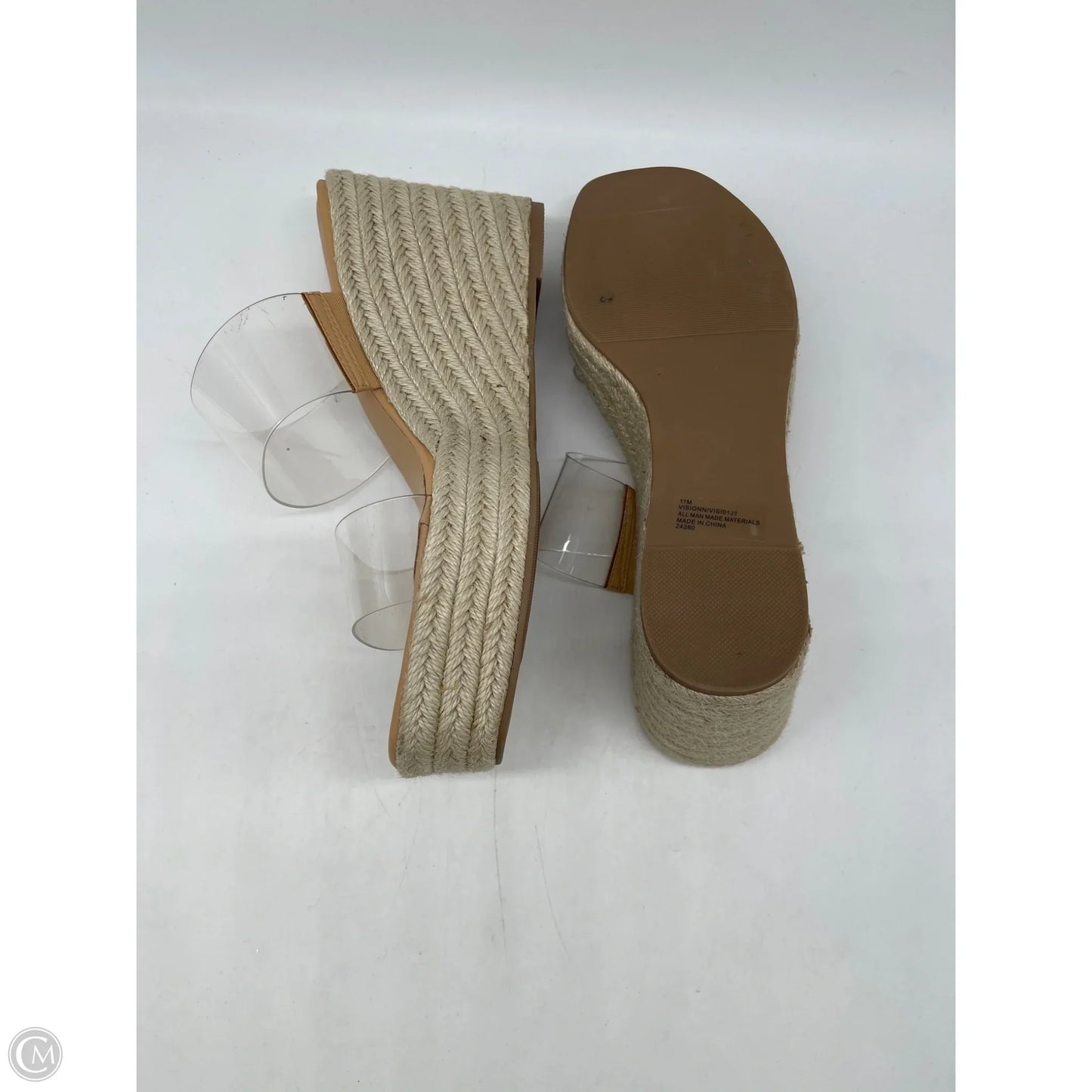 Sandals Heels Wedge By Madden Girl In Clear, Size: 11