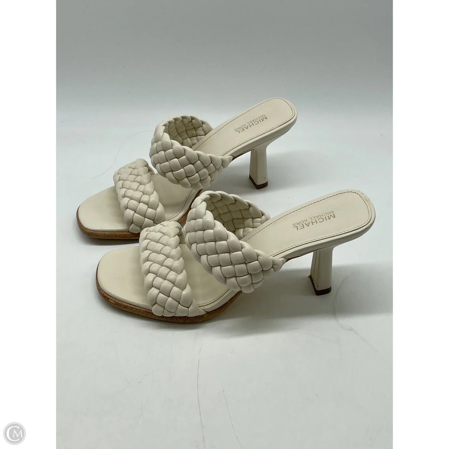 Sandals Heels Kitten By Michael By Michael Kors In White, Size: 7