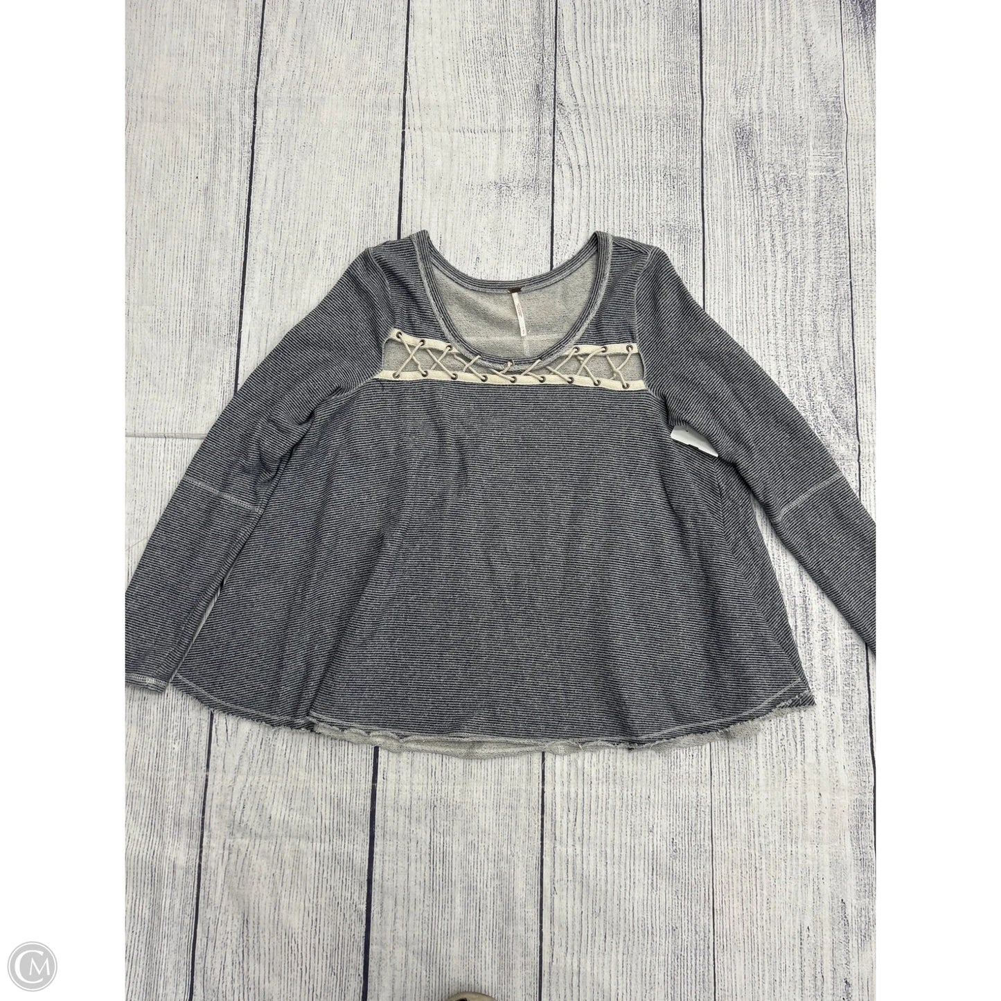 Top Long Sleeve By Free People In Blue, Size: S