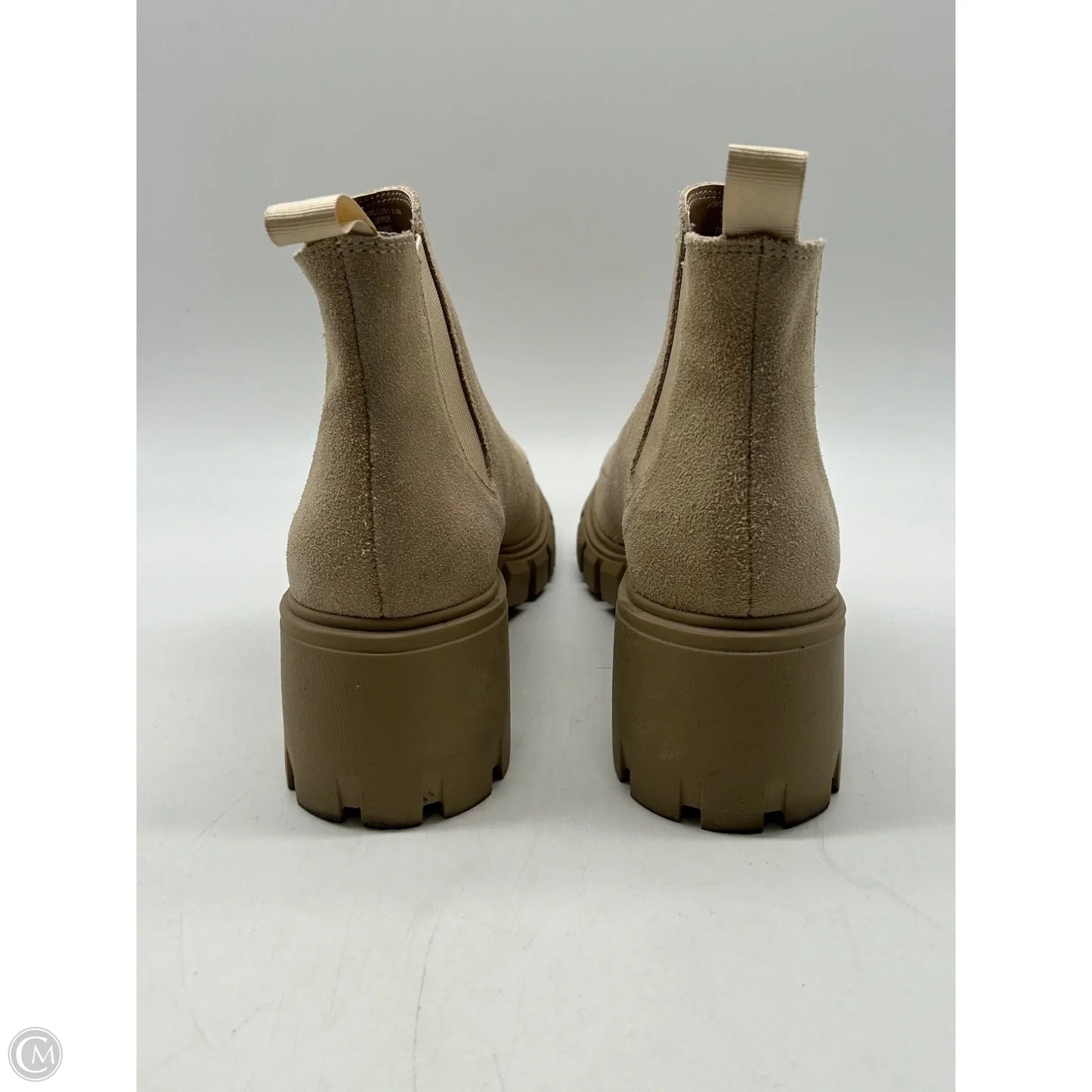 Boots Ankle Heels By Steve Madden In Cream, Size: 6.5