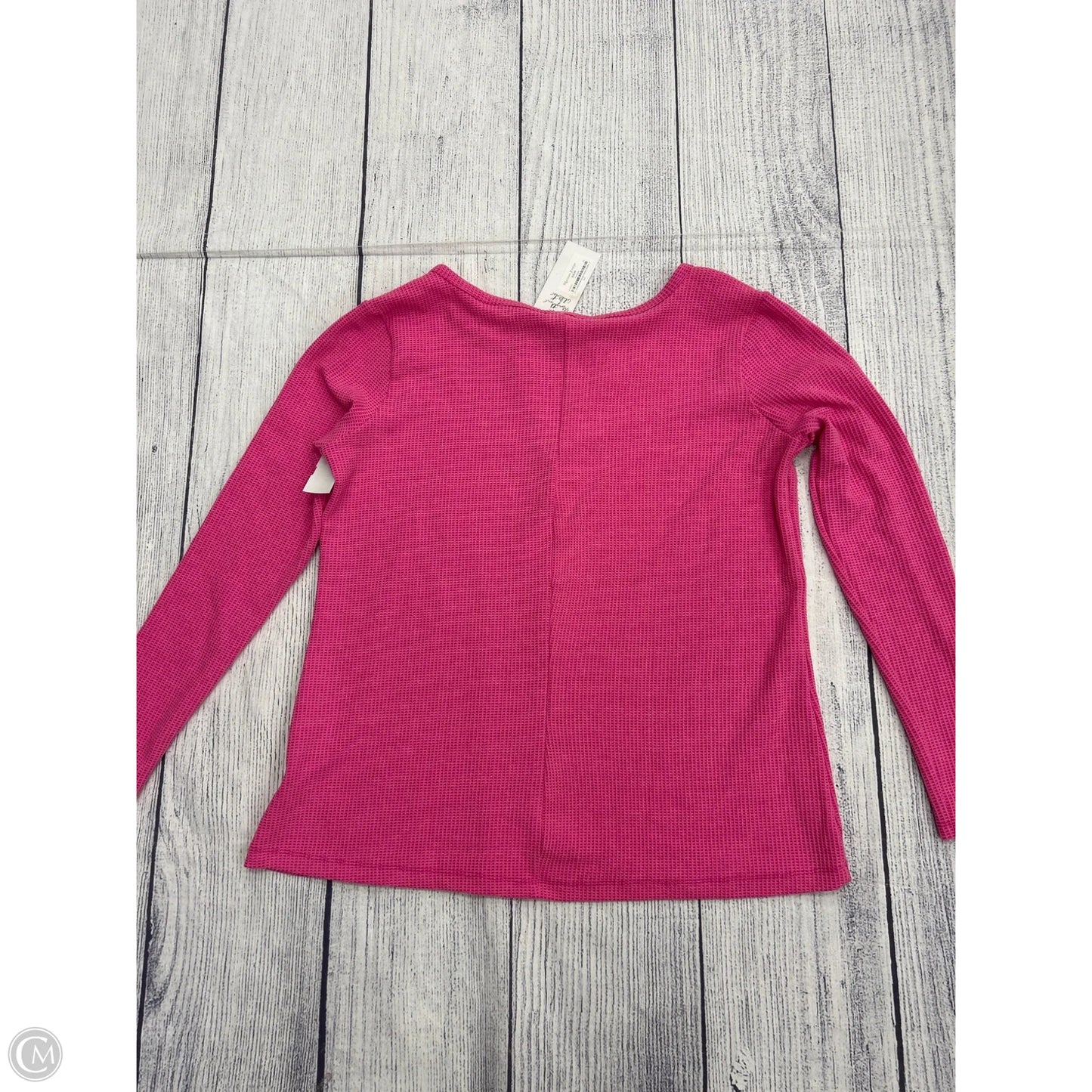 Top Long Sleeve By Zenana In Pink, Size: Xl