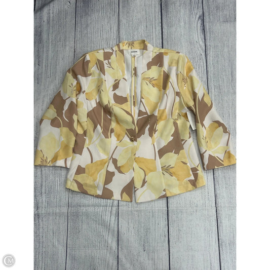 Blazer By Clothes Mentor In Yellow, Size: M