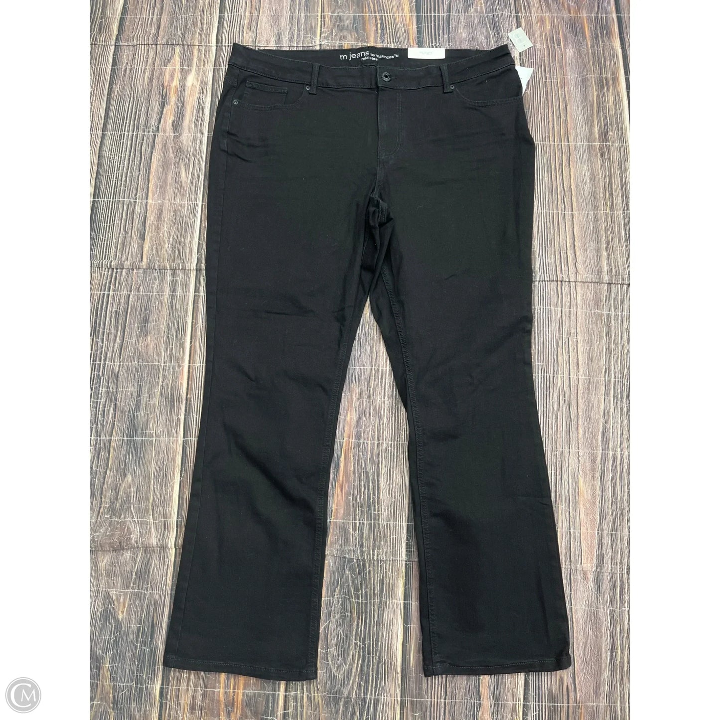 Jeans Boot Cut By Maurices In Black Denim, Size: 20