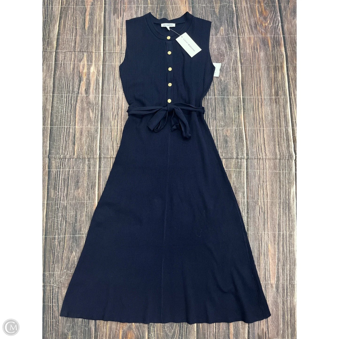 Dress Casual Maxi By Lucky Brand In Blue, Size: M