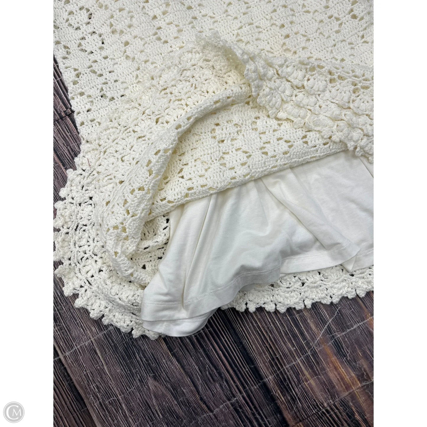 Dress Casual Midi By Anthropologie In Cream, Size: L