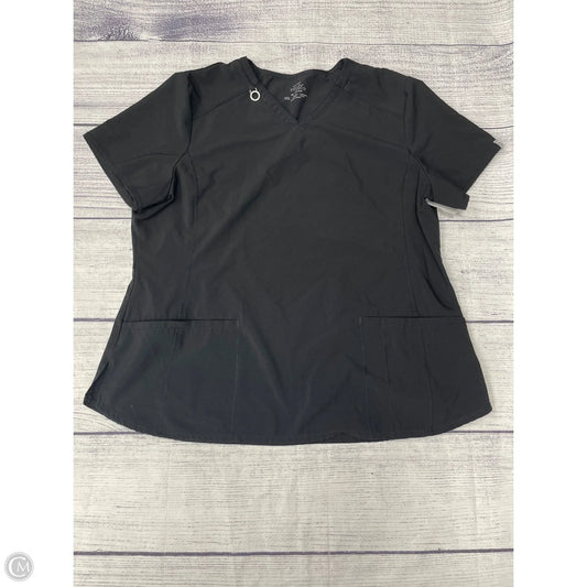 Top Short Sleeve By Cherokee In Black, Size: 2x