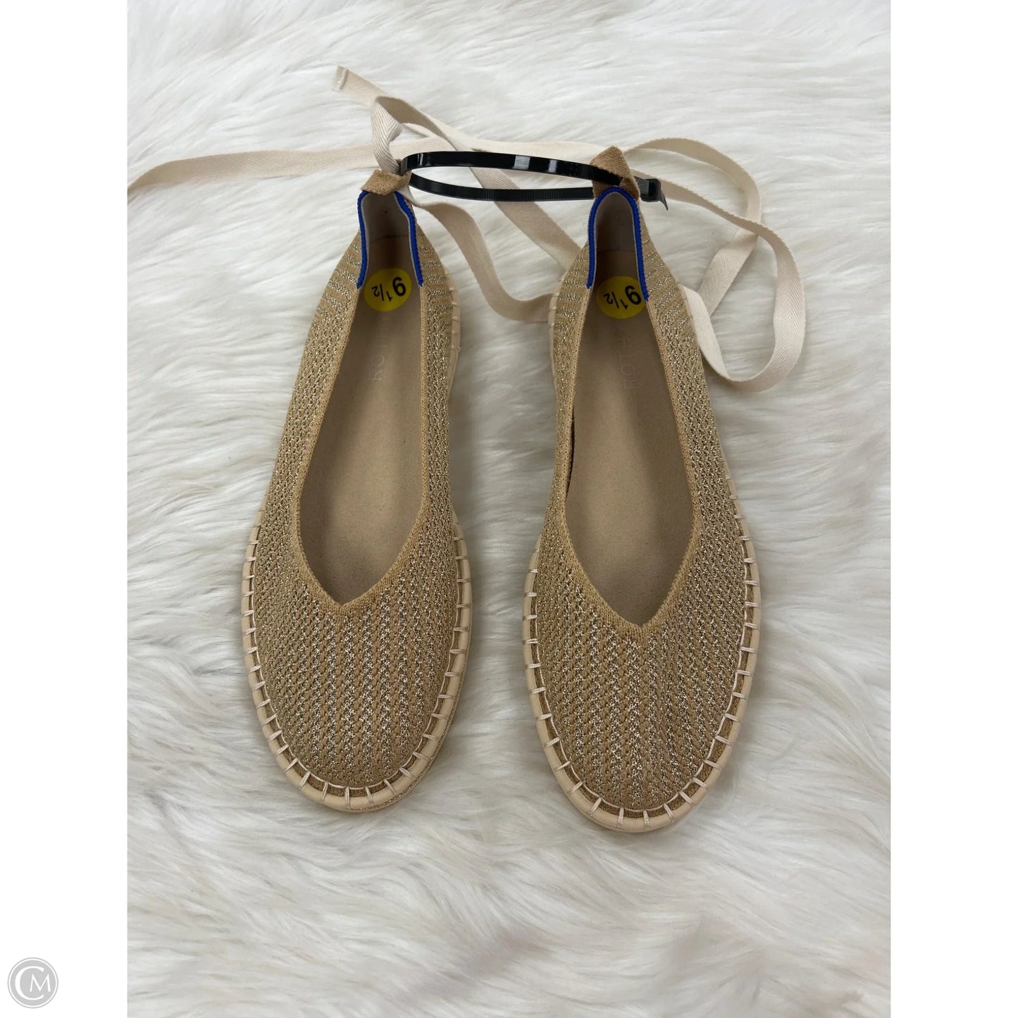 Shoes Flats By Rothys In Gold, Size: 9.5