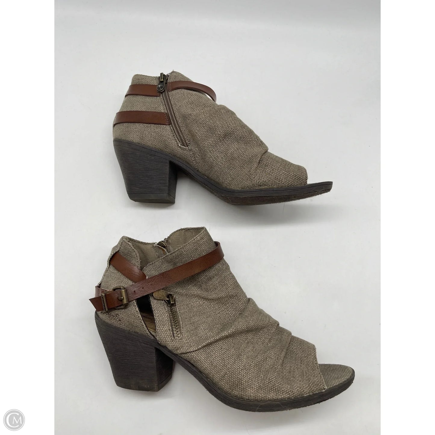 Sandals Heels Block By Blowfish In Brown, Size: 9.5