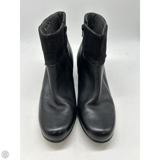 Boots Ankle Heels By Clarks In Black, Size: 9