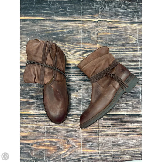 Boots Ankle Flats By Born In Brown, Size: 10