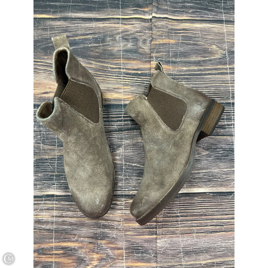 Boots Ankle Flats By Born In Brown, Size: 10