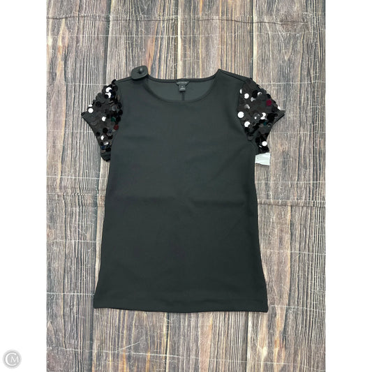Top Short Sleeve By Ann Taylor In Black, Size: Xs