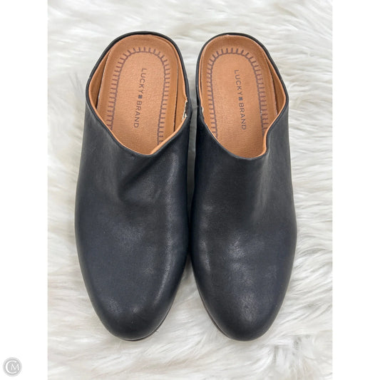 Shoes Heels Wedge By Lucky Brand In Black, Size: 7.5